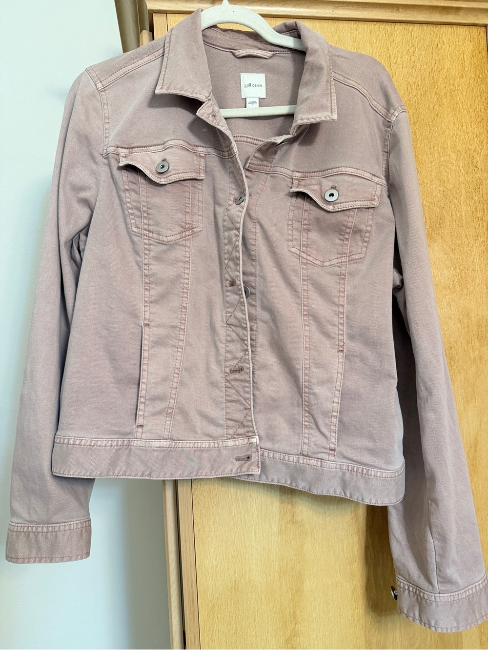 J. Jill muted rose jean jacket